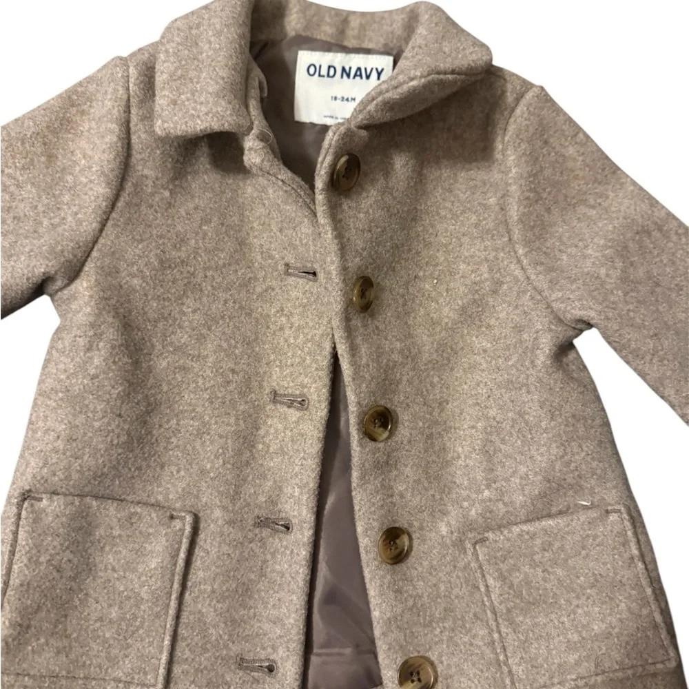 Old Navy Kids Tan Pea Coat